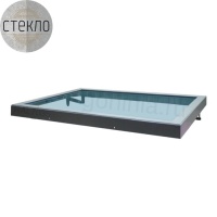 Люк в подвал  стеклогор 1000х1000*75 со стеклом