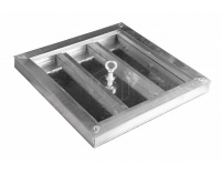 Напольный люк рифленый съемный 500х500 мм Лайт