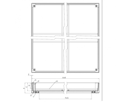 Люк drago 100 600*600 уличный заполняемый
